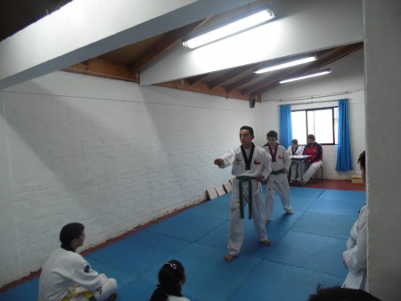 examen de cambio de cinturon RICARDO Y ANGELO